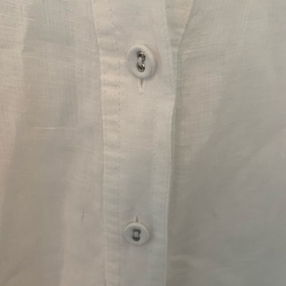 Eileen Fisher Irish Linen Button Down Shirt - Picture 4 of 7
